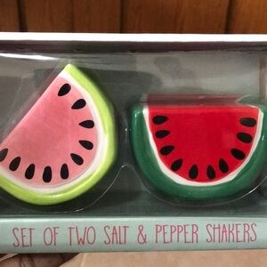 Brand new Watermelon salt & pepper shakers
